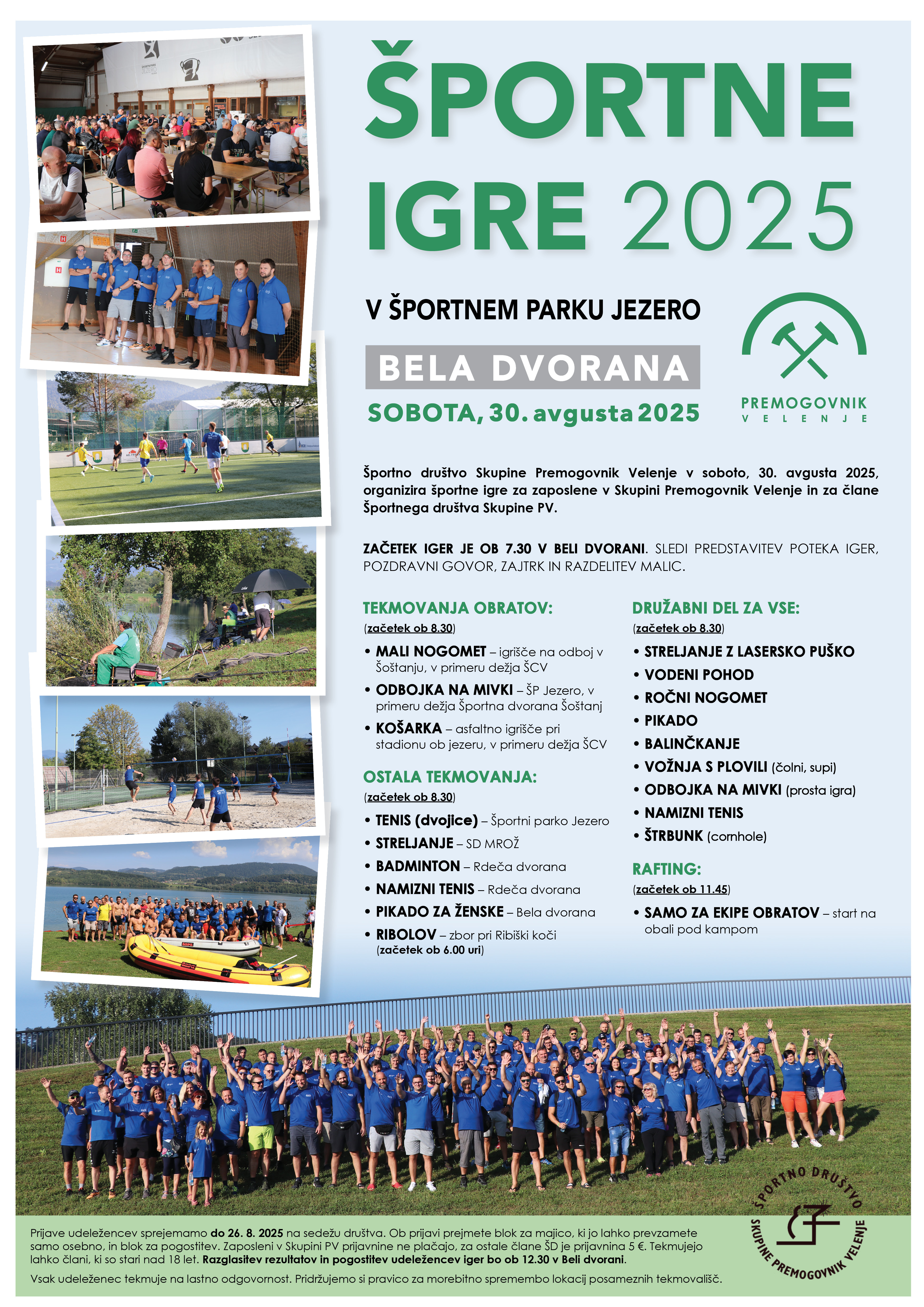Športne igre Skupine PV 2025
